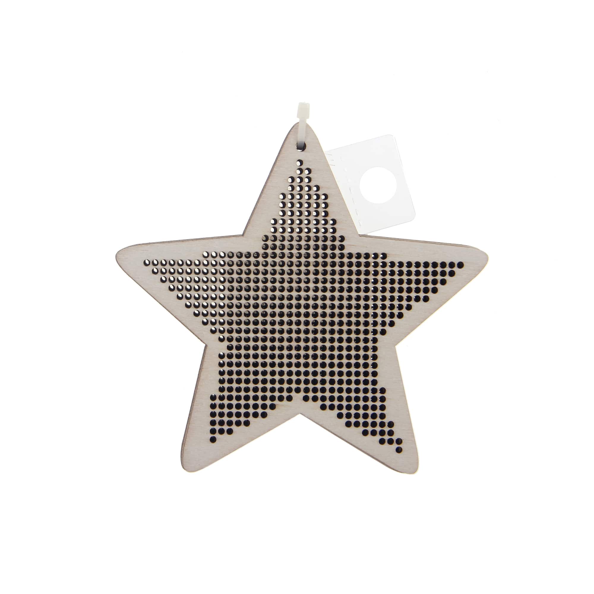 4" Star Cross Stitch Wood Canvas, 4ct. by Loops & Threads®